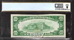 Billet de banque de 10 $ de la First National Bank de 1929, Shelby Nebraska, évalué PCGS B About Unc 50