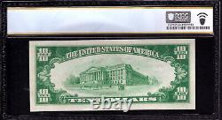 Billet de banque de 1929 de la First National Bank de 10 $, Nebraska, PCGS B Choix Non Circulé Cu 64