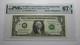 Billet De Banque De 1 Dollar De La R&eacute;serve F&eacute;d&eacute;rale, 2003, Num&eacute;ro De S&eacute;rie R&eacute;p&eacute;titif, Pmg Unc67