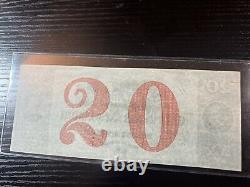 Billet de banque de 20 dollars de la City Bank de New Haven, Connecticut - État neuf (UNC)