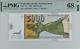 Billet De Banque De 5000 Denars De Macédoine De 1996, Neuf, Noté Pmg 68.