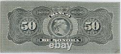 Billet de banque de 50 pesos Sonora 1911 au Mexique UNC Note de monnaie P S422r DN178