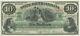 Billet De Banque De L'État De Caroline Du Sud De 1872. 10 $. Neuf Et Sans Défauts.