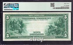 Billet de banque de la Réserve fédérale de 1918 de 5 dollars de Chicago Fr. 794 Pmg Choice Unc Cu 64