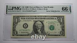 Billet de banque de la Réserve fédérale de 1995 avec numéro de série Radar PMG UNC66EPQ