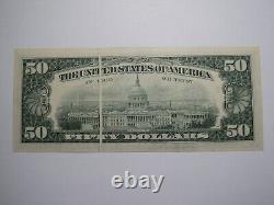 Billet de banque de la Réserve fédérale de Cleveland de 1981 avec une erreur de pliure dans la gouttière de 50 $, neuf (UNC)