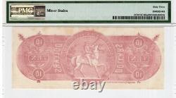 Billet de banque de la guerre civile des États confédérés de $10 Chemicograph de la banque PMG Ch UNC 63