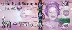 Billet de banque des Îles Caïmans UNC 50 dollars 2010 Reine Elizabeth II