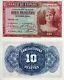 Billet De Banque Espagnol De 10 Pesetas, Monnaie Mondiale En Papier, Unc, Pick P86a, 1935