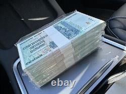 Billet de banque zimbabwéen de 100 billions de dollars ZIMBABWE de 2008 AA P-91 GEM Unc Note Currency