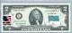 Billet De Deux Dollars Papier-monnaie Us Bank Note Unc Monnaie De Réserve Fédérale Drapeau Libye