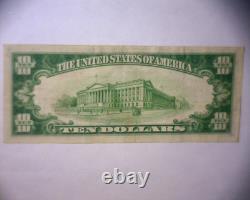 Billet de monnaie nationale de 10 $ de 1929 BANQUE NATIONALE D'ALLENTOWN, PA? A/U à UNC