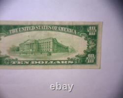 Billet de monnaie nationale de 10 $ de 1929 BANQUE NATIONALE D'ALLENTOWN, PA? A/U à UNC Billet de monnaie nationale de 10 $ de 1929 BANQUE NATIONALE D'ALLENTOWN, PA? A/U à UNC
