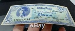 Billets Thaïlande Mémorial Roi Rama VIII Siam Précieux Monnaie Rare Et Précieux