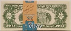 Billets de banque de 2 $ avec sceau rouge de 1963, monnaie de deux dollars, numéros consécutifs (LOT x 21 unc)