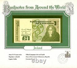 Billets de banque du monde Irlande 10-07-1984 1 livre UNC P-70c UNC 2 consécutifs bas