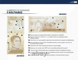 Brick 1000 Pcs New Banknote 5 Bolivares 29 Avril. 2021 Venezuela Unc Pick# 115