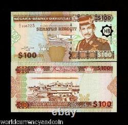 Brunei 100 Ringgit P26 1996 Avion Sultan Unc World Currency Money Bank Note
