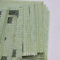 CHINE 5 Fen RMB Troisième ensemble de BILLETS de BANQUE Monnaie 1953 UNC Lot de 100 billets #A Vert