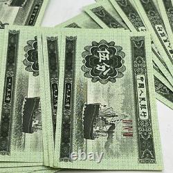 CHINE 5 Yen RMB Troisième série BANQUE NOTE Monnaie 1953 UNC Lot de 100 Billets Verts