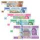 Cameroun Centrafricaine 5 Pcs Billets 500-10000 Frances Réel Monnaie Unc