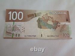 Canada 2004 Banque Du Canada $100 Dollars P105a Devise Des Billets Condition Unc