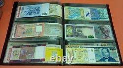 Catalogue de devises pour parents et grands-parents 78 billets UNC provenant de 78 pays différents