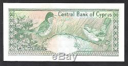 Chypre 1987 10 Pounds Gem Unc Billet Et Perfect World Argent Monnaie Remarque