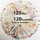 Collection De 120 Billets De Banque De 120 Pays - Ensemble Unc De Monnaie En Papier