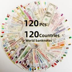 Collection de 120 billets de banque de 120 pays - Ensemble UNC de monnaie en papier