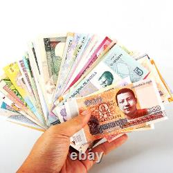 Collection de 120 billets de banque de 120 pays - Ensemble UNC de monnaie en papier