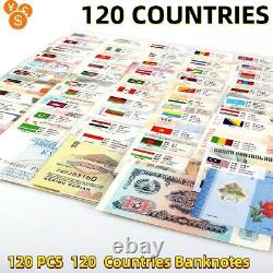 Collection de 120 billets de banque de 120 pays de la Banque mondiale, ensemble de monnaies UNC, papier-monnaie