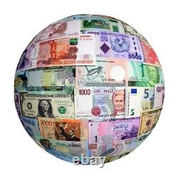 Collection de 120 billets de banque du monde de 120 pays de la Banque mondiale, ensemble de billets UNC en papier-monnaie