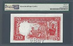Colombie-afrique De L'ouest Currency Board 20 Shillings 1957, P-10a, Pmg 65 Epq Gem Unc