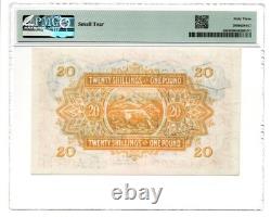 Conseil monétaire de l’Afrique de l’Est 20 shillings = 1 livre 1.2.1956 Pick 35 PMG Ch Unc 63