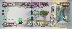 DINAR IRAKI 100 000 1/10 Million 2 x 50 000 UNC MONNAIE AUTHENTIQUE IQD avec COA