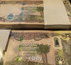 DINAR IRAKI 1 Million 1,000,000 20x 50k UNC GARANTIE AUTHENTIQUE COA MONNAIE IQD