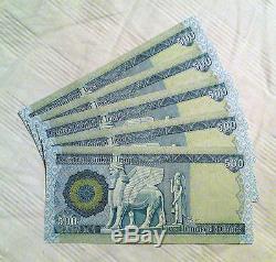 Dinar Irakien 15 000 30 X 500 Dinar Remarques Unc Devise L'argent En Irak