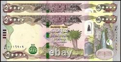 Dinar irakien 100 000, 1/10 million, 2 x 50 000, UNC authentique, monnaie IQD avec certificat d’authenticité (COA)