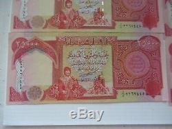 Dinars Irakiens Iqd Monnaie 500.000 Unc Crisp Authentiques 20 X 25.000 Notes