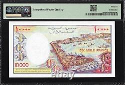 Djibouti 10,000 Francs P39b 1984 Billet de banque PMG66 Gem UNC EPQ Note de monnaie AFRICA