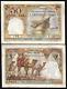 Djibouti 50 Francs P-25 1952 Chameau Neuf Légèrement Nuancé Monnaie Rare Du Monde Billet De Banque