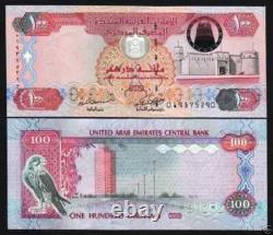 Émirats Arabes Unis 100 DIRHAMS P-30 2008 Émirati Sparrow UNC Billet de monnaie