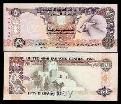 Émirats Arabes Unis 50 DIRHAMS P-14 1995 UAE Oryx Sparrow UNC Monnaie UAE NOTE