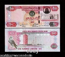 Émirats arabes unis 100 dirhams P-30 2012 Billet de banque en dirhams des Émirats arabes unis, non circulé, représentant l'autour des palombes.
