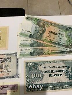 Énorme Lot De Papier Étranger Dans Le Monde Devise, 650+ Billets, Beaucoup Unc & Consécutif