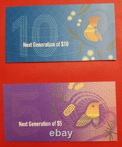 Ensemble 2016 Australie Nouvelle Génération de billets de banque de 5 $, 10 $, 20 $ et 50 $ UNC