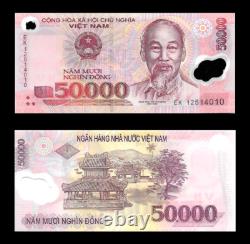 Ensemble de 11 billets UNC en Dong Vietnamien de 200 Dong à 500 000 Dong Monnaie Étrangère