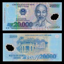 Ensemble de 11 billets UNC en Dong Vietnamien de 200 Dong à 500 000 Dong Monnaie Étrangère