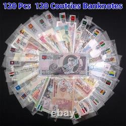 Ensemble de 120 billets de banque du monde différents UNC Collection de papier-monnaie de devises étrangères
